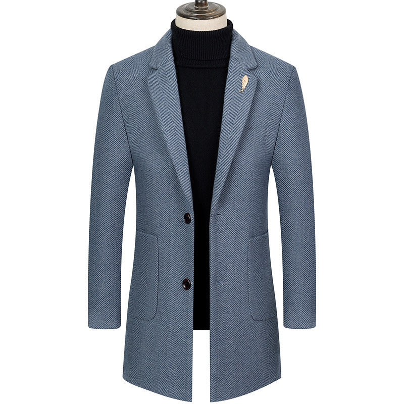 Herringbone Cashmere Coat