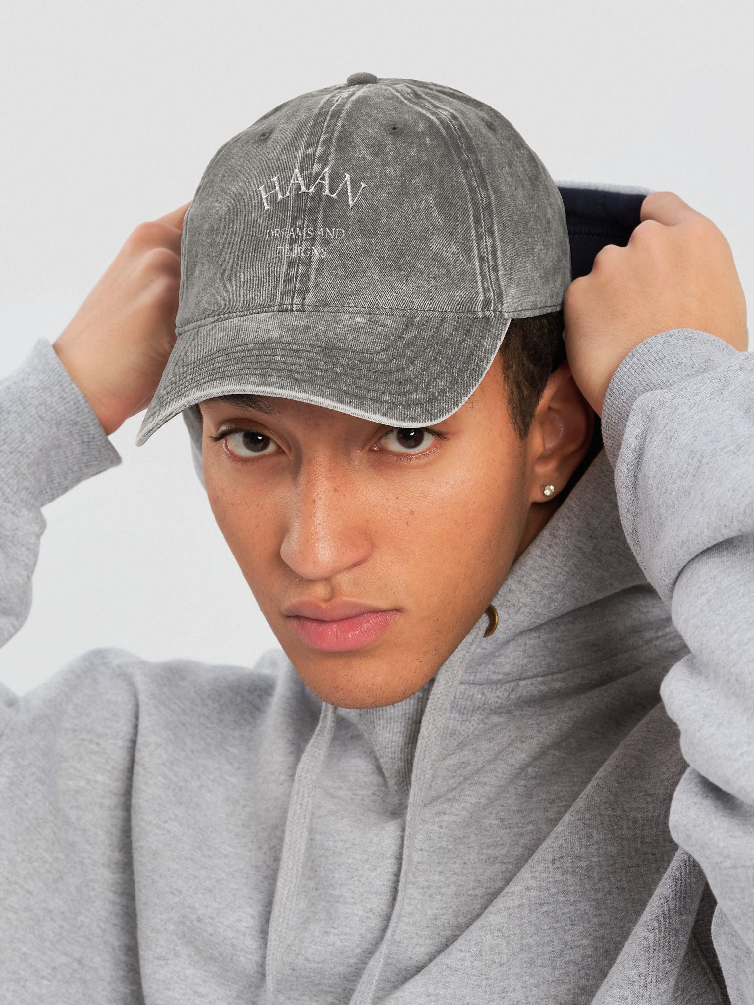 HAAN Washed Cap Grey