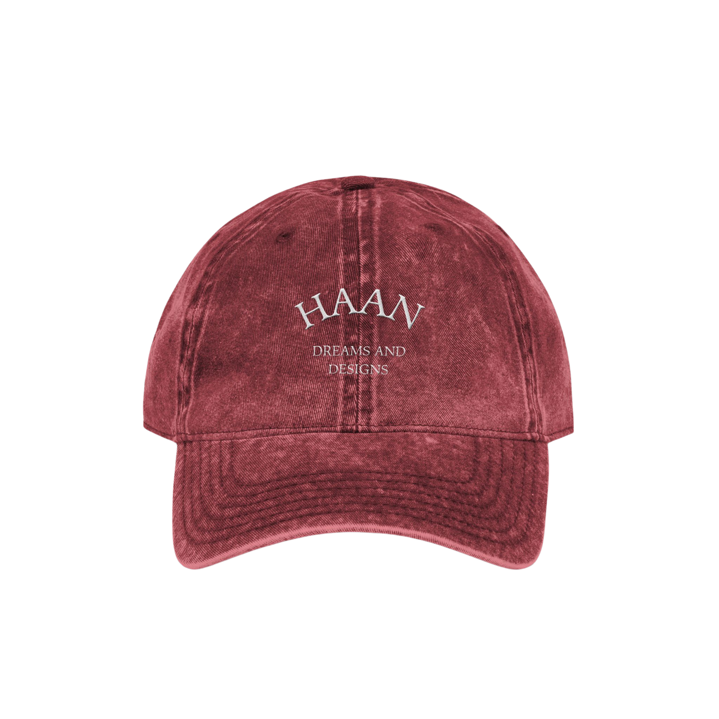 HAAN Washed Cap Maroon