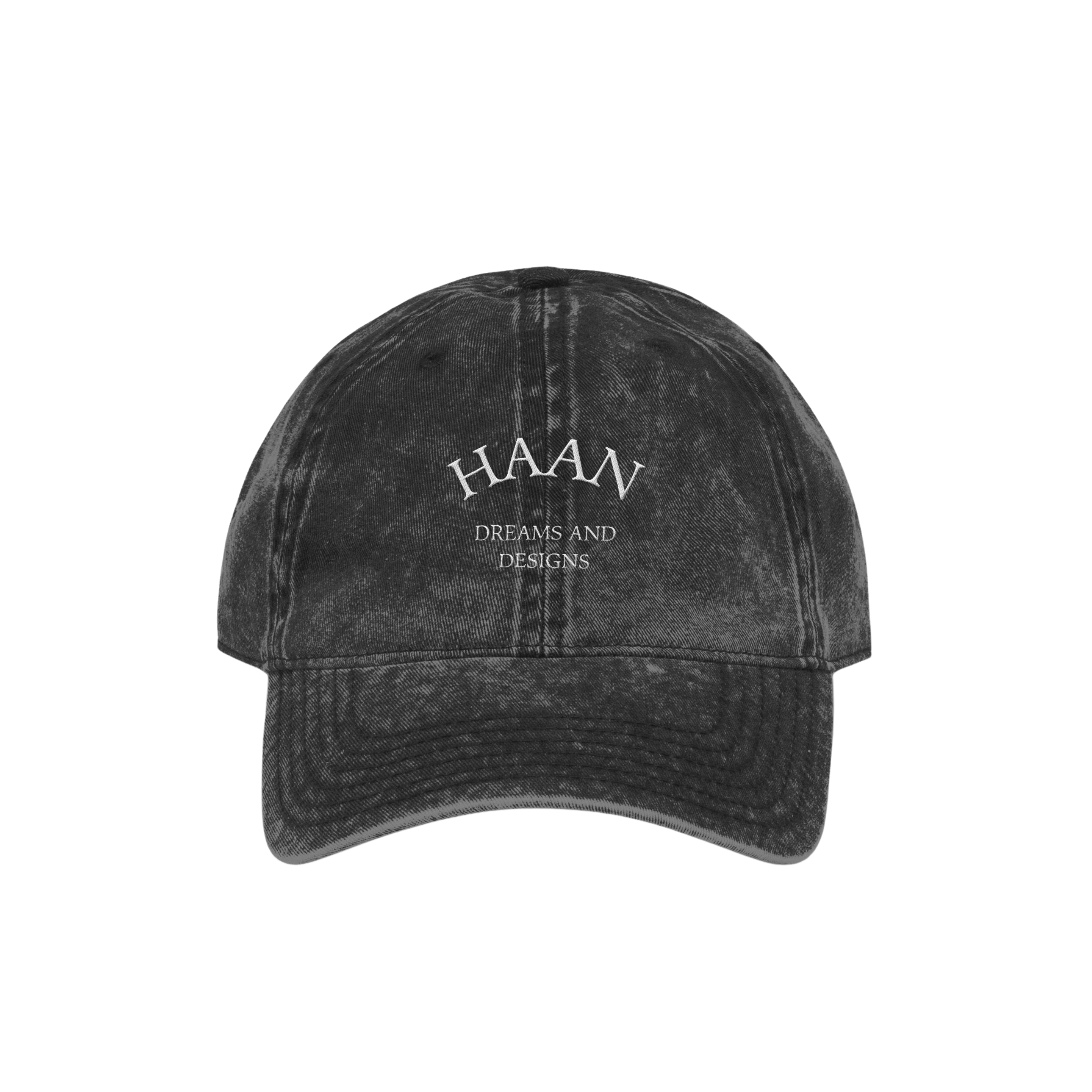 HAAN Washed Cap Black